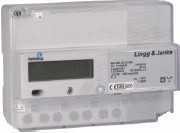 KNX energy counter, active / reactive, bidirectional, EZ382-C4-FW-REG, with direct measurement, for three-phase current, 4 tariffs, DIN rail / surface, Ref. 87744