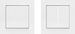 SINGLE ROCKER UNIT, NO SYMBOL, SILVER, EXCLUSIVE 55 SERIES, Ref. 87890-WA