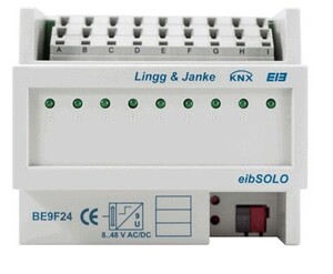 KNX binary input, BE9F24, 9 inputs, 24V / voltage range, DIN rail, Ref. 89506