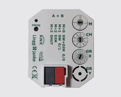 KNX universal interface, TS2F-1-QW, 2 inputs, potential free, for switch wall box, serie QUICK, Ref. Q77890