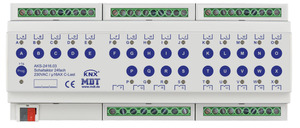 KNX switching actuator, 24 binary outputs , 230VAC, 16A, 140µF C-load, DIN rail, Ref. AKS-2416.03
