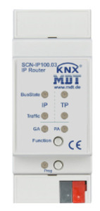 KNXnet/IP secure programming interface, 4 tunnel connections, DIN rail, Ref. SCN-IP000.03