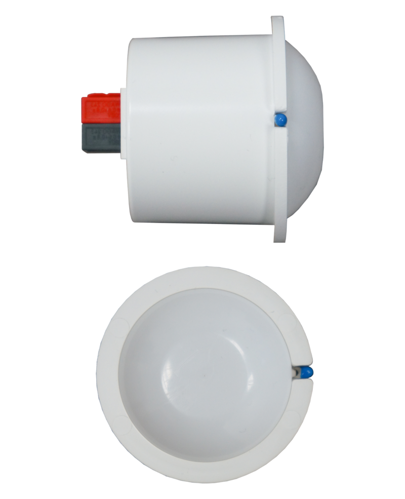 Presence Detector MR16, 3 sensors 360º With temperature sensor and LED night light, Ref. SCN-P360E3.03