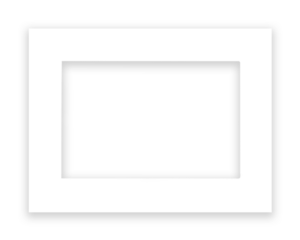Frame for touch panel, 7" inch, serie VisuControl, glass white, Ref. VCB-07WS.04