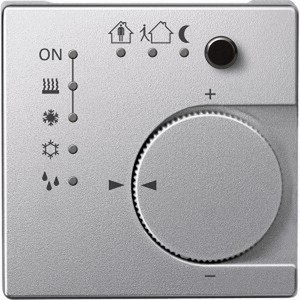 Room temperature control unit FM with 4-gang push-button interface