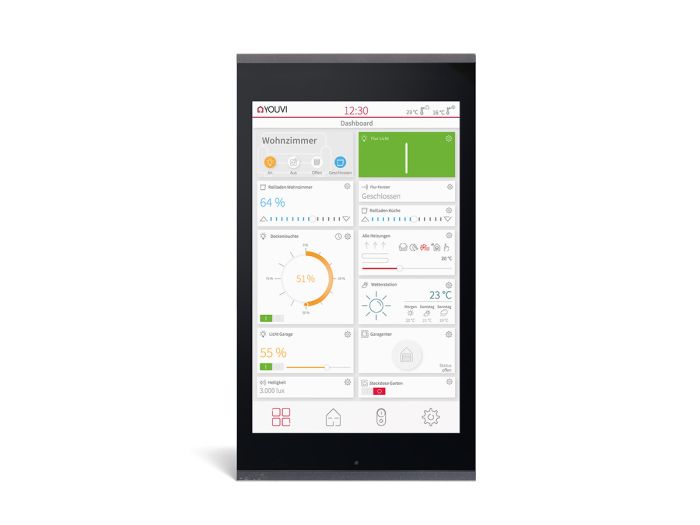 Controlmicro 8`` KNX Touch Panel, black/black, Ref. PNX13-10001.01