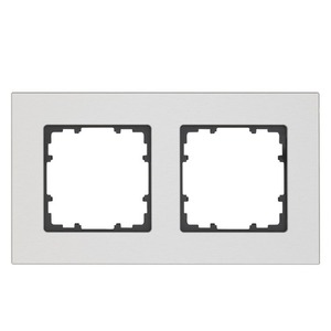 DELTA miro aluminum Frame 2-fold Authentic material aluminum natural Dimensions 90x 90 mm