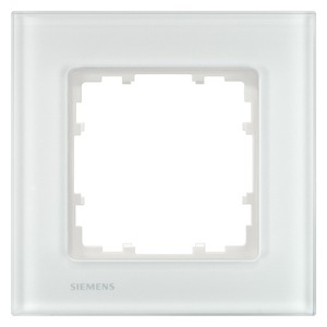 DELTA miro glass Frame 1-fold Authentic material white glass 90x 90 mm