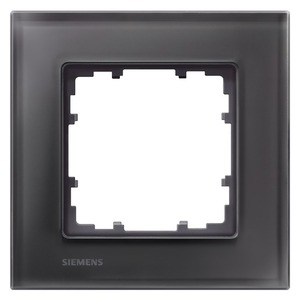 DELTA miro glass Frame 1-fold Authentic material black glass 90x 90 mm