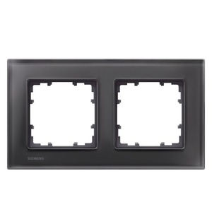 DELTA miro glass Frame 2-fold Authentic material black glass 161x 90 mm