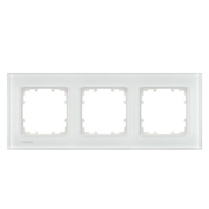 DELTA miro glass Frame 3-fold Authentic material white glass 232x 90 mm