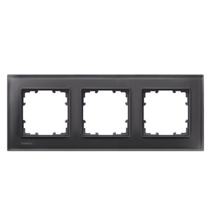 DELTA miro glass Frame 3-fold Authentic material black glass 232x 90 mm