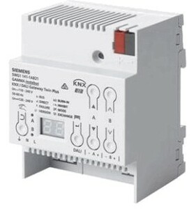 KNX/DALI Gateway Twin plus N 141/21, with emergency lighting, with sensors, Ref. 5WG1 141-1AB21