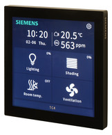 UP 204S22 KNX Touch control TC4, 4 inch touch panel, black, Ref. 5WG1204-2SB22