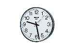 KNX indoor clock, round, single-sided. Diam. 40 cm. Arabic numerals.