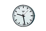 KNX indoor clock, round, single-sided.