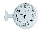 KNX indoor clock, round, double-sided. With wall or ceiling holder (150 mm)