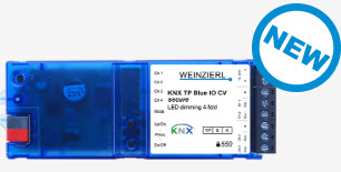 KNX TP Blue IO 550 CC secure - LED dimming actuator 4-fold with constant voltage, Ref. 5377